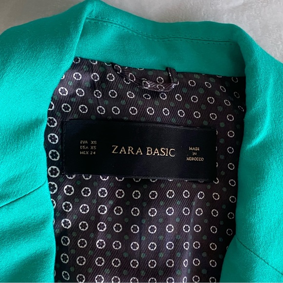 ZARA slim fit turquoise blazer - Picture 2 of 3